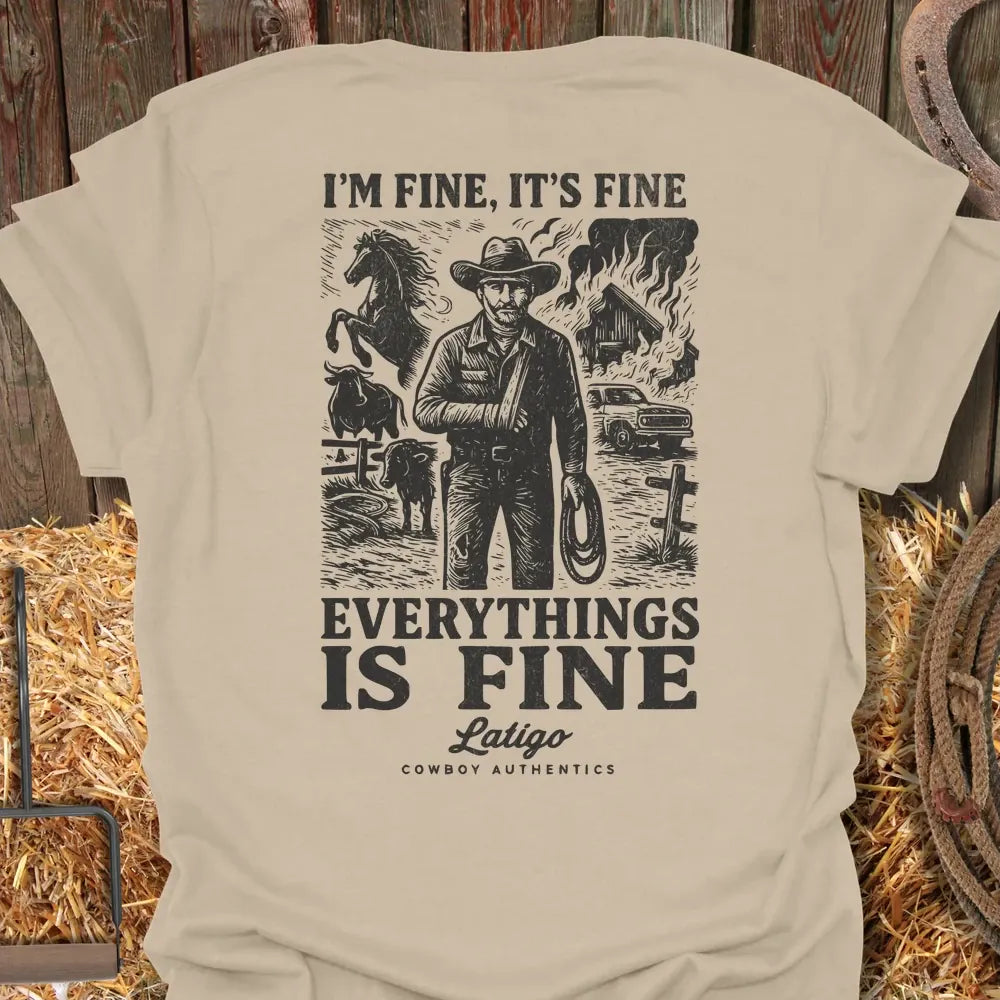Printify T-Shirt Sand / S Fine Tee