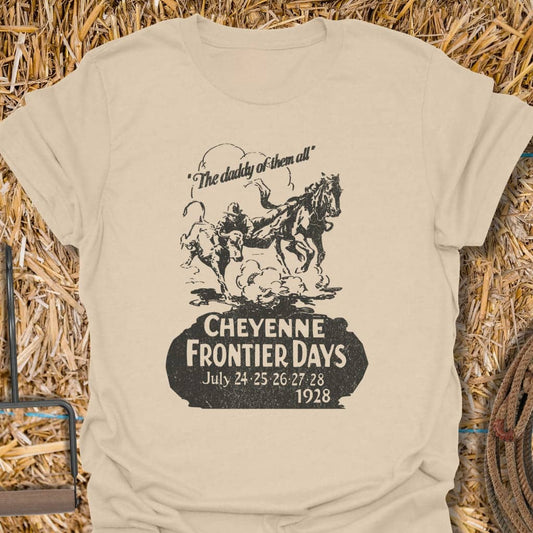 Printify T-Shirt Sand / S Frontier Days Front Tee