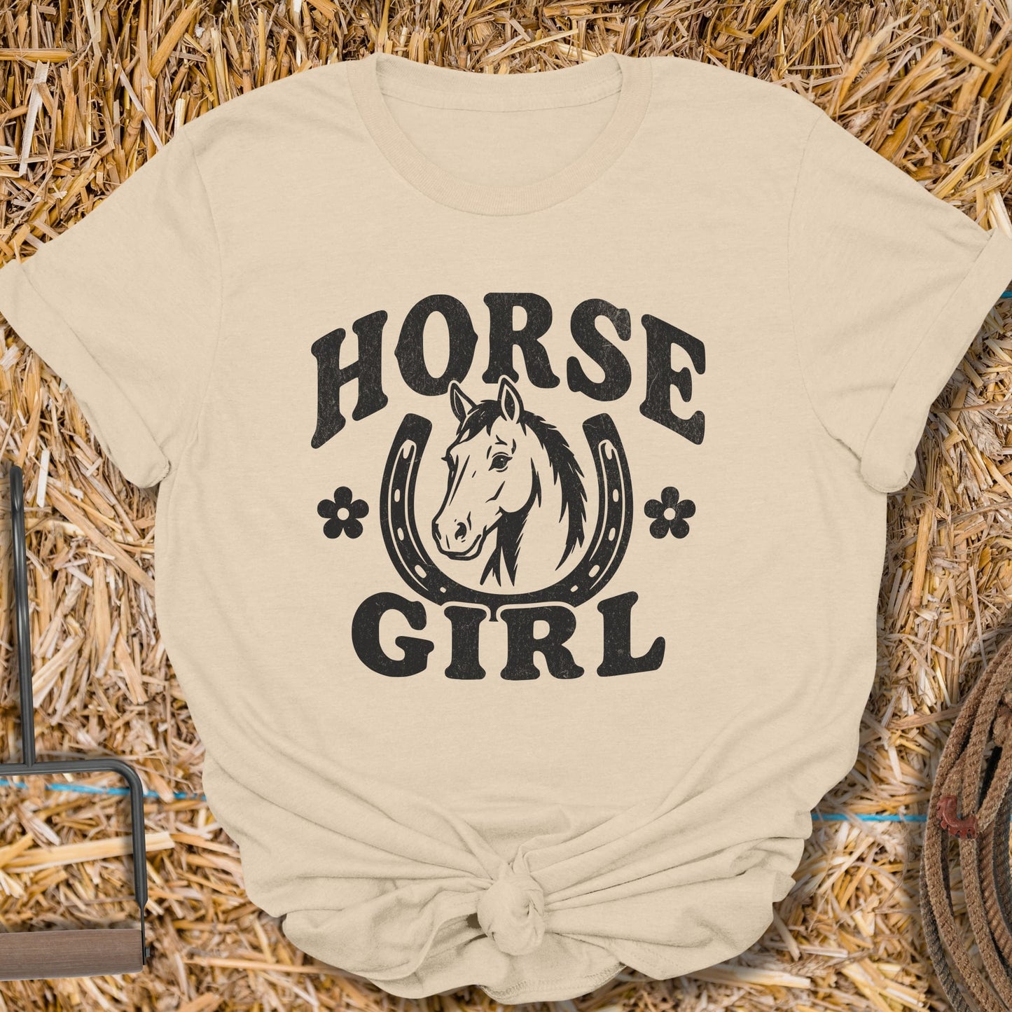 Printify T-Shirt Sand / S Horse Girl Tee