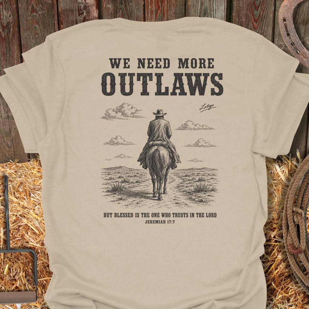 Printify T-Shirt Sand / S More Outlaws Tee