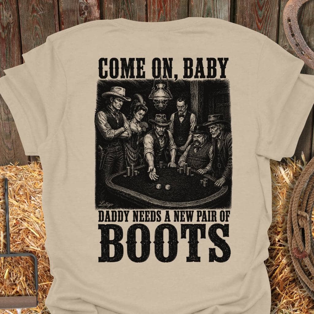 Printify T-Shirt Sand / S New Boots Tee