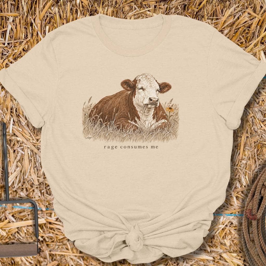 Printify T-Shirt Sand / S Rage Tee