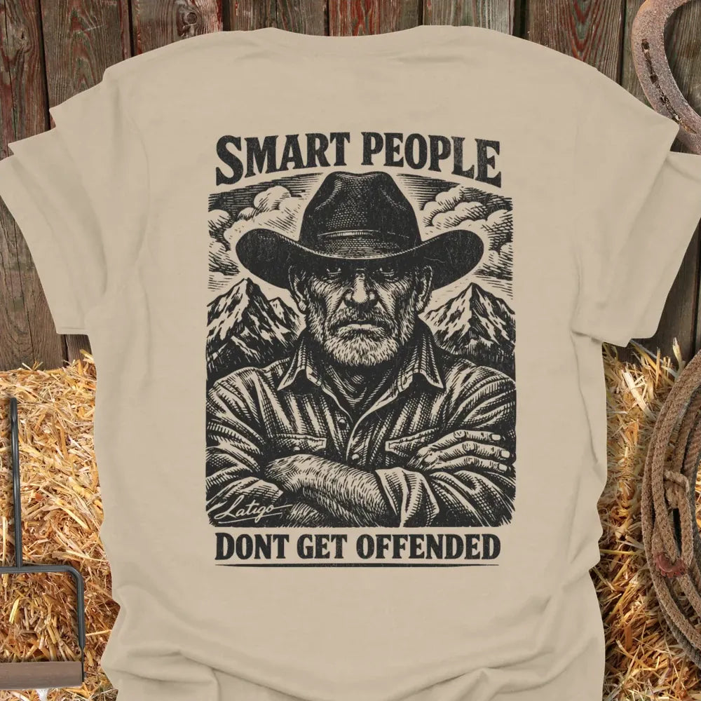 Printify T-Shirt Sand / S Smart People Tee