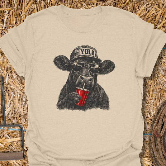 Printify T-Shirt Sand / S Yolo Tee