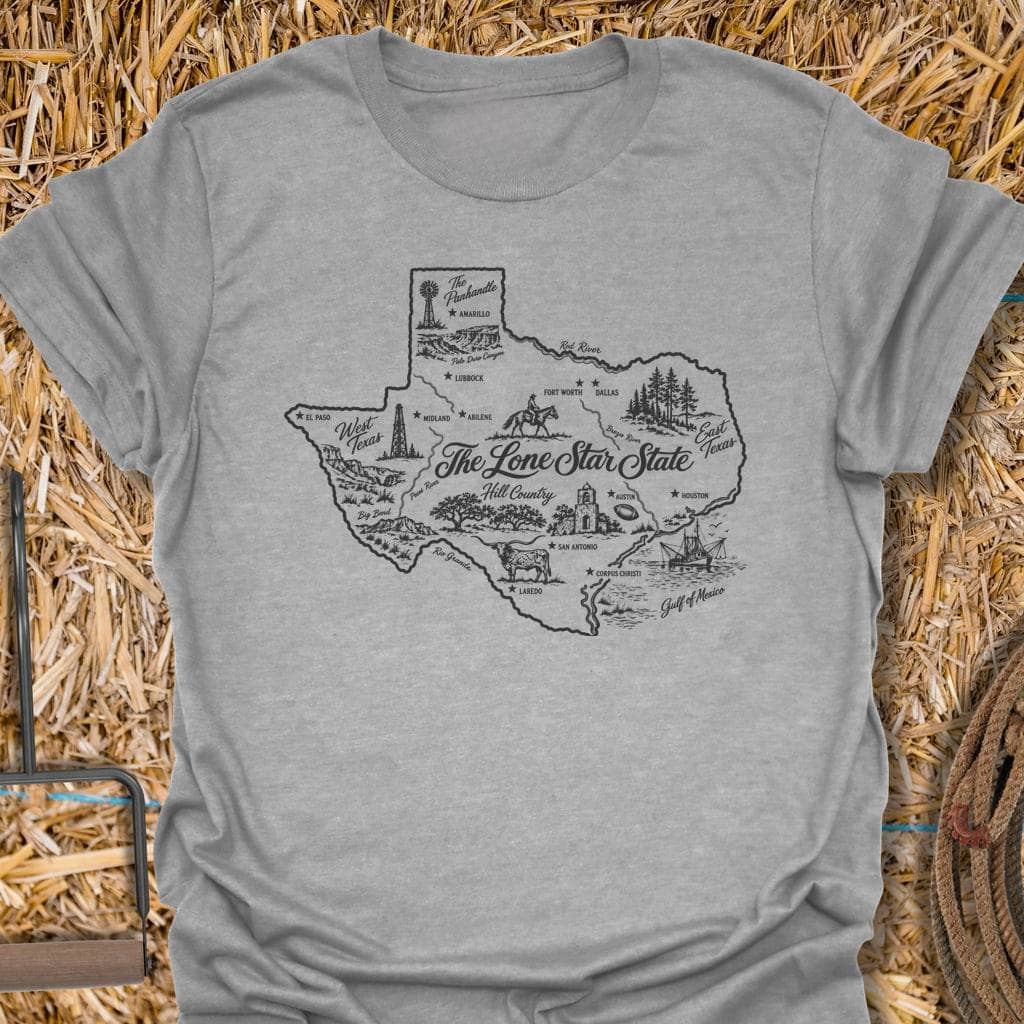 Printify T-Shirt Sport Grey / S Lone Star Tee
