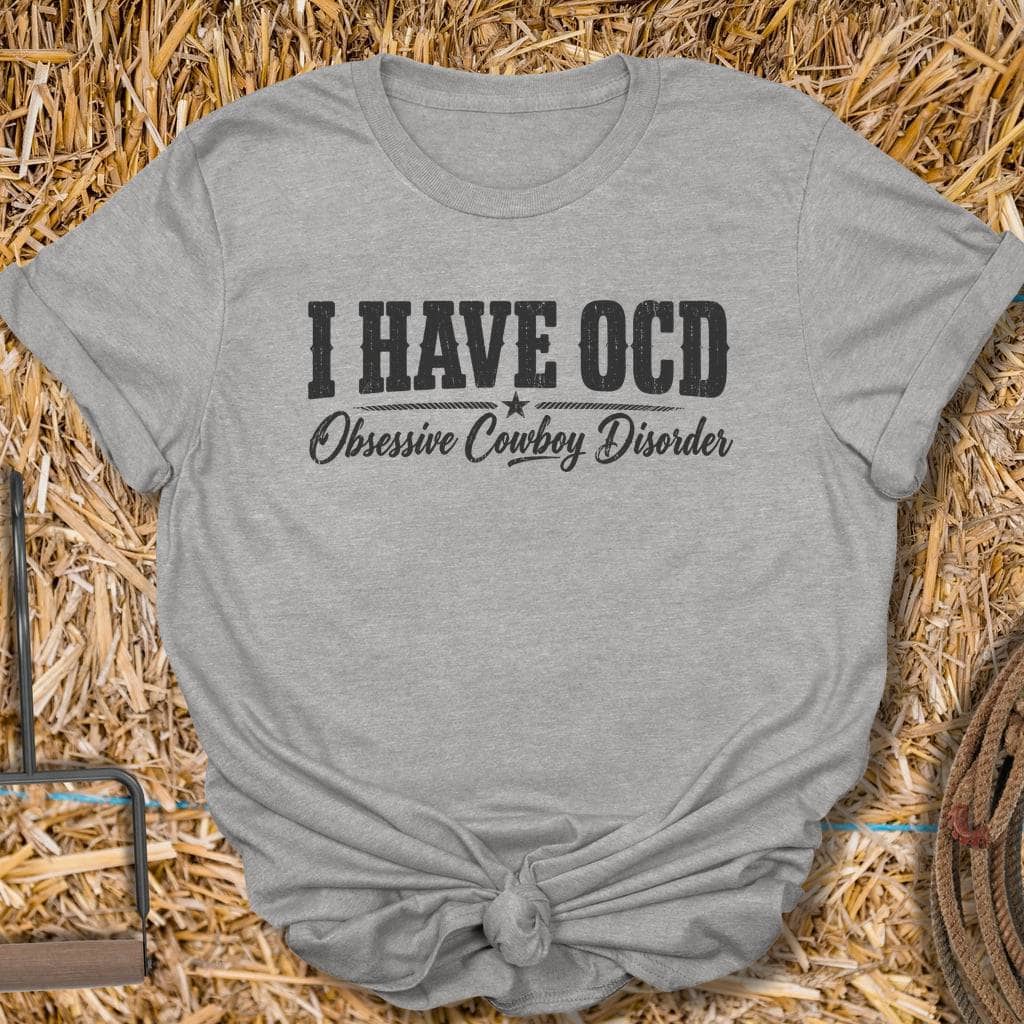 Printify T-Shirt Sport Grey / S Obsessive Cowboy Tee