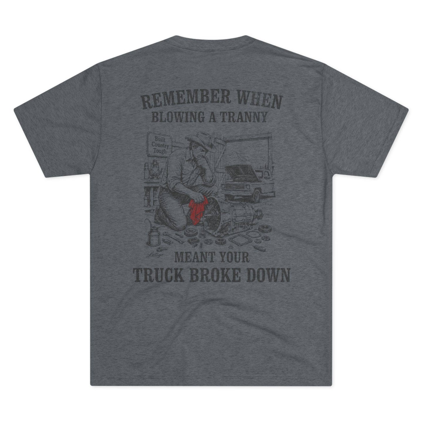 Printify T-Shirt Tri-Blend Premium Heather / S Transmission Tri-Blend Tee