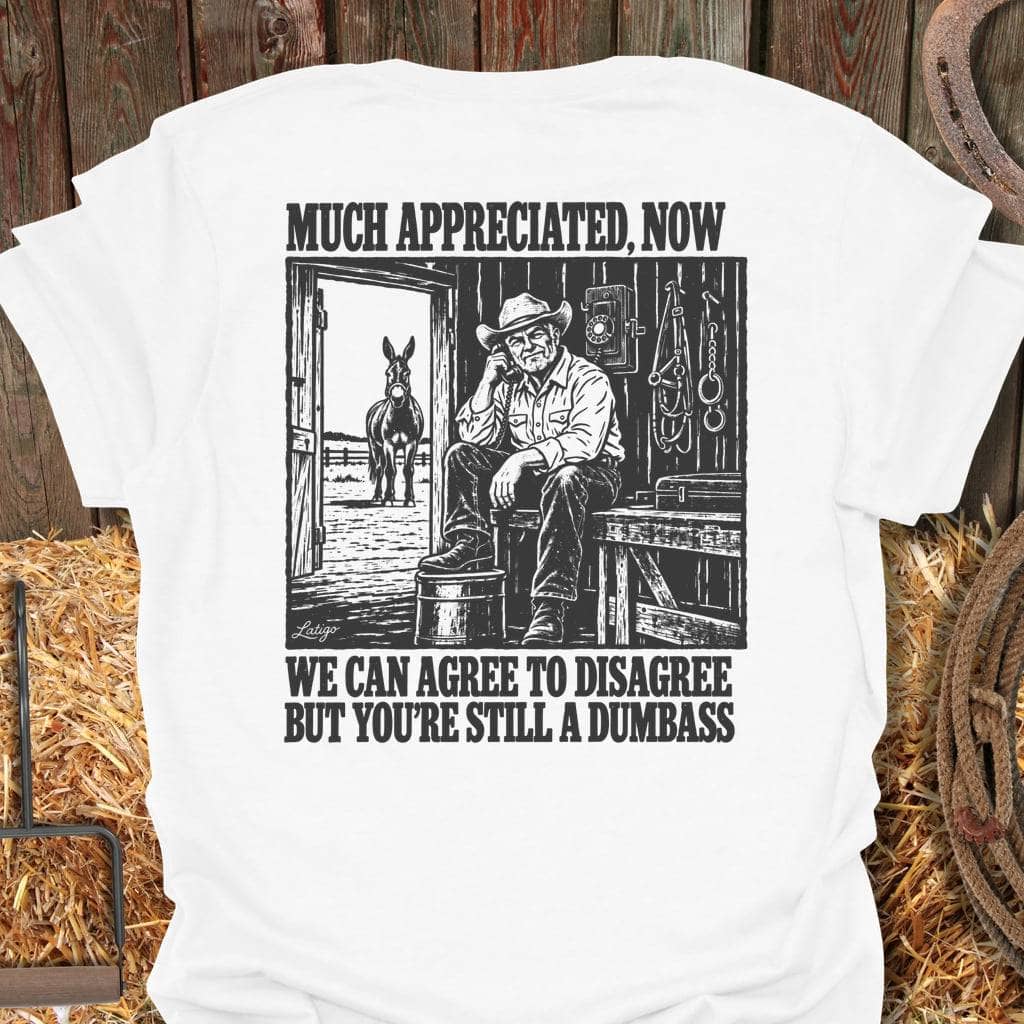 Printify T-Shirt White / S Agree To Disagree Tee