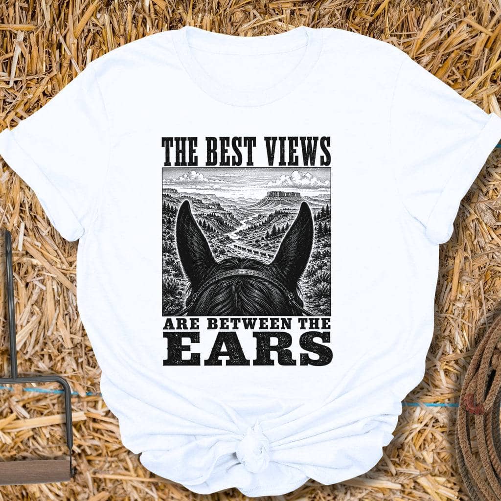 Printify T-Shirt White / S Between The Ears Tee
