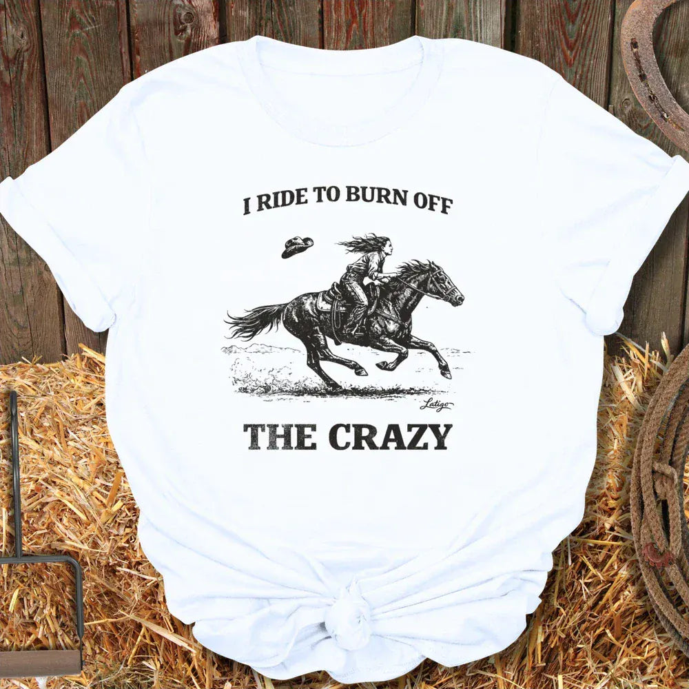 Printify T-Shirt White / S Burn Crazy Tee