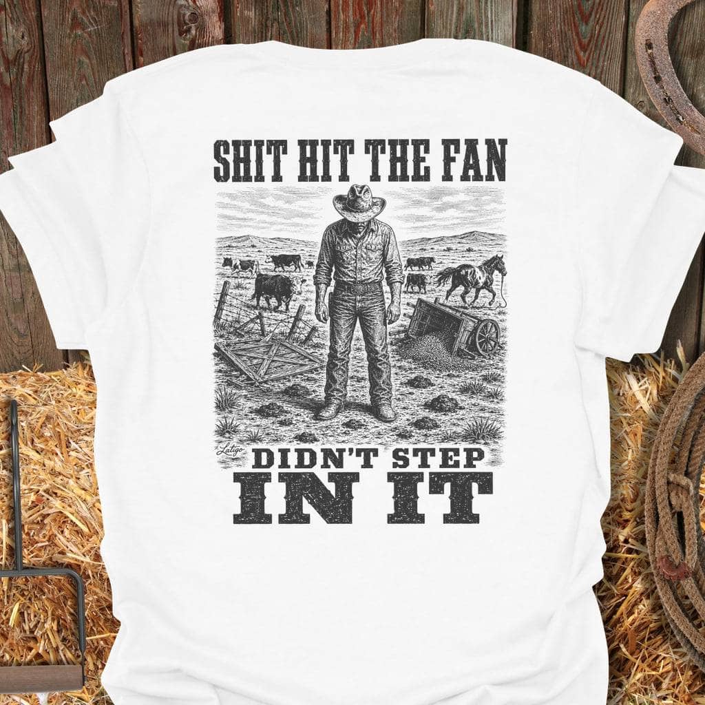 Printify T-Shirt White / S Didn't Step In It Tee