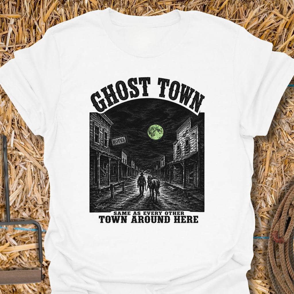 Printify T-Shirt White / S Ghost Town Tee