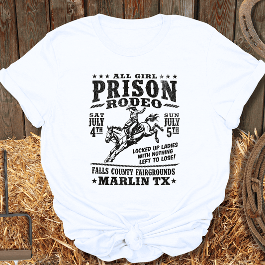 Printify T-Shirt White / S Girl Rodeo Tee