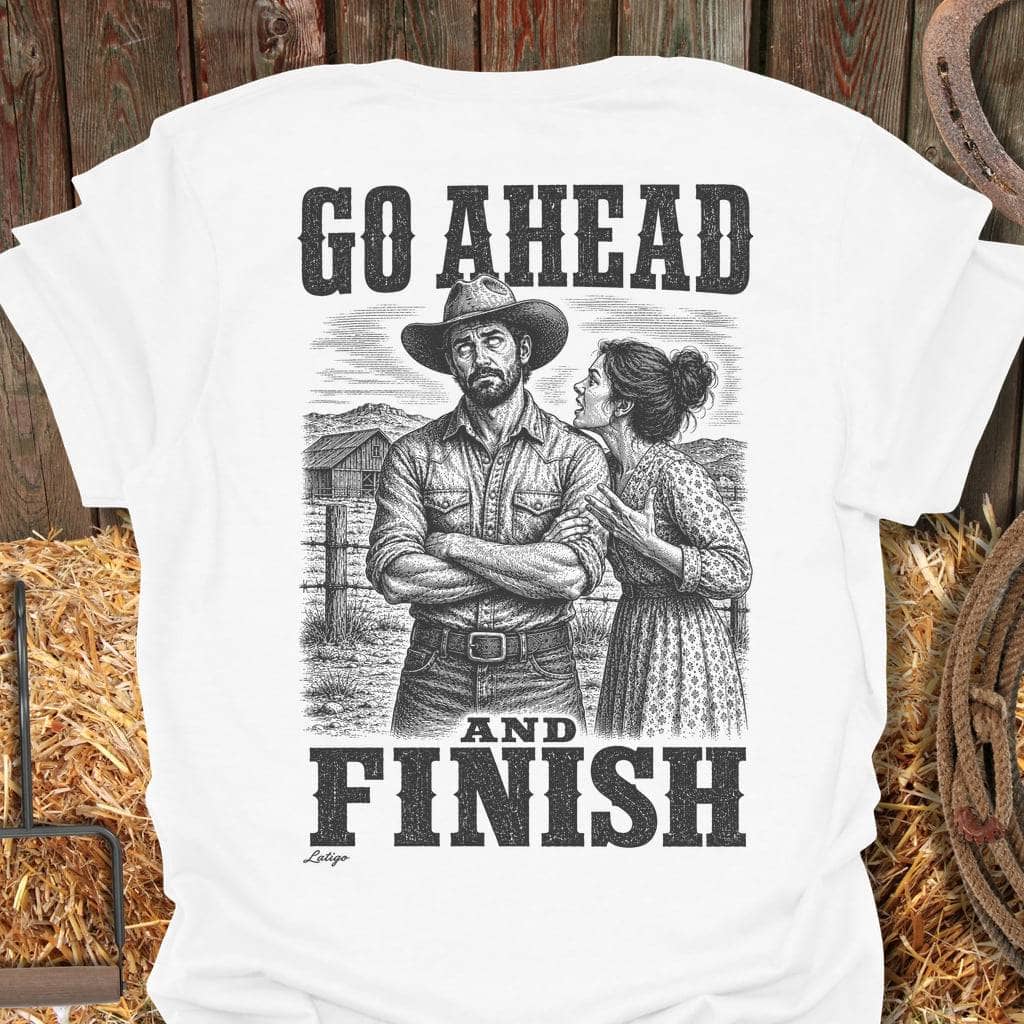 Printify T-Shirt White / S Go Ahead Tee