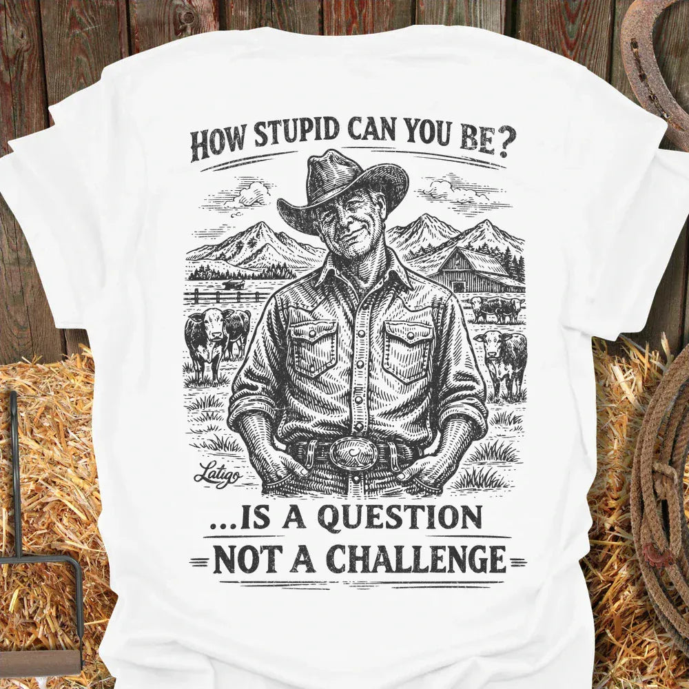 Printify T-Shirt White / S How Stupid Tee