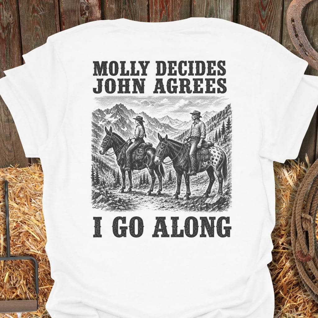 Printify T-Shirt White / S I Go Along Tee