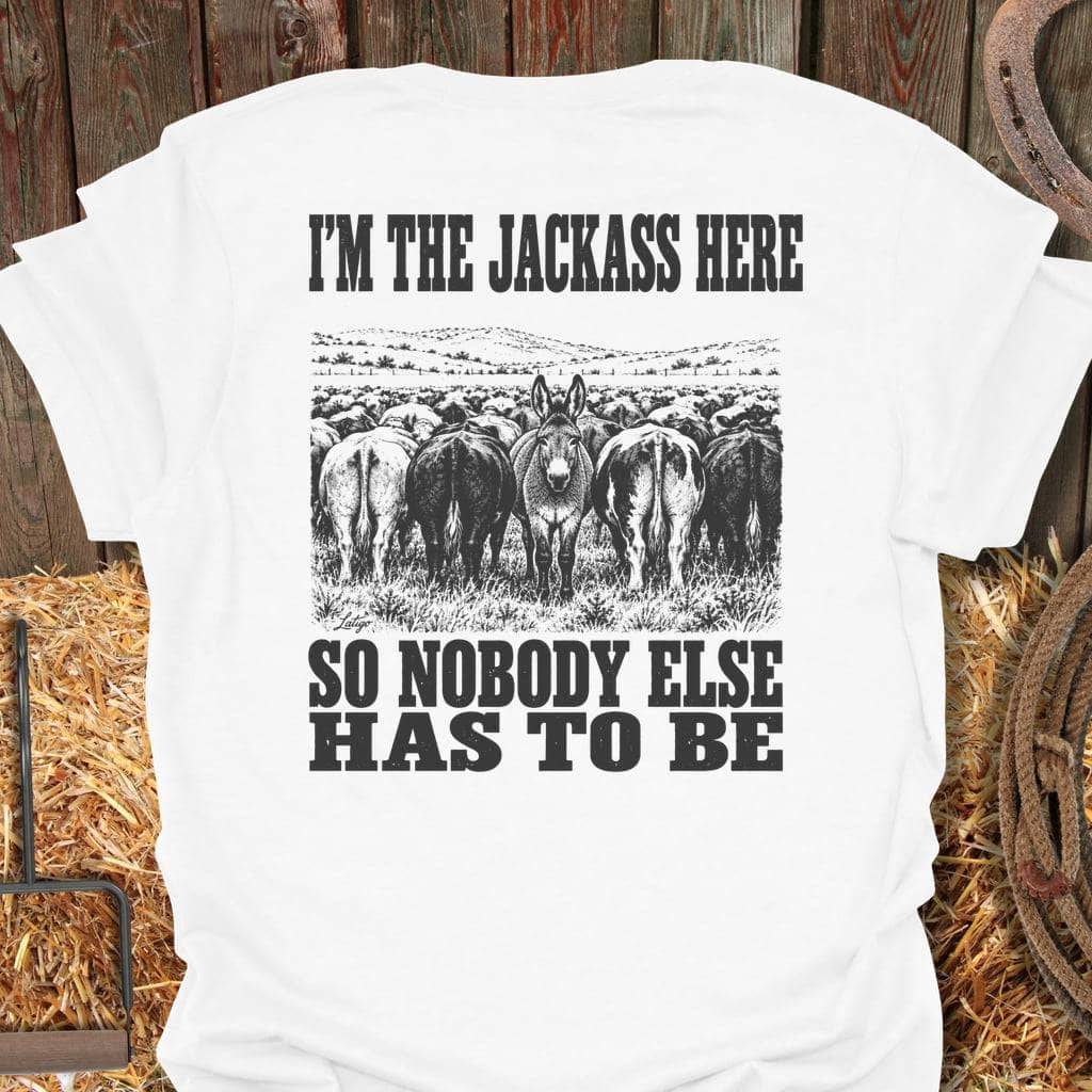 Printify T-Shirt White / S Jackass Tee