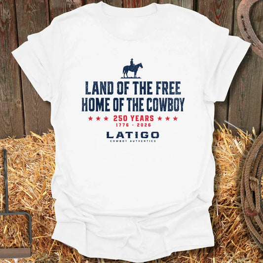 Printify T-Shirt White / S Land Of The Free Light Tee