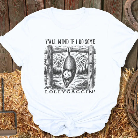 Printify T-Shirt White / S Lollygaggin Tee