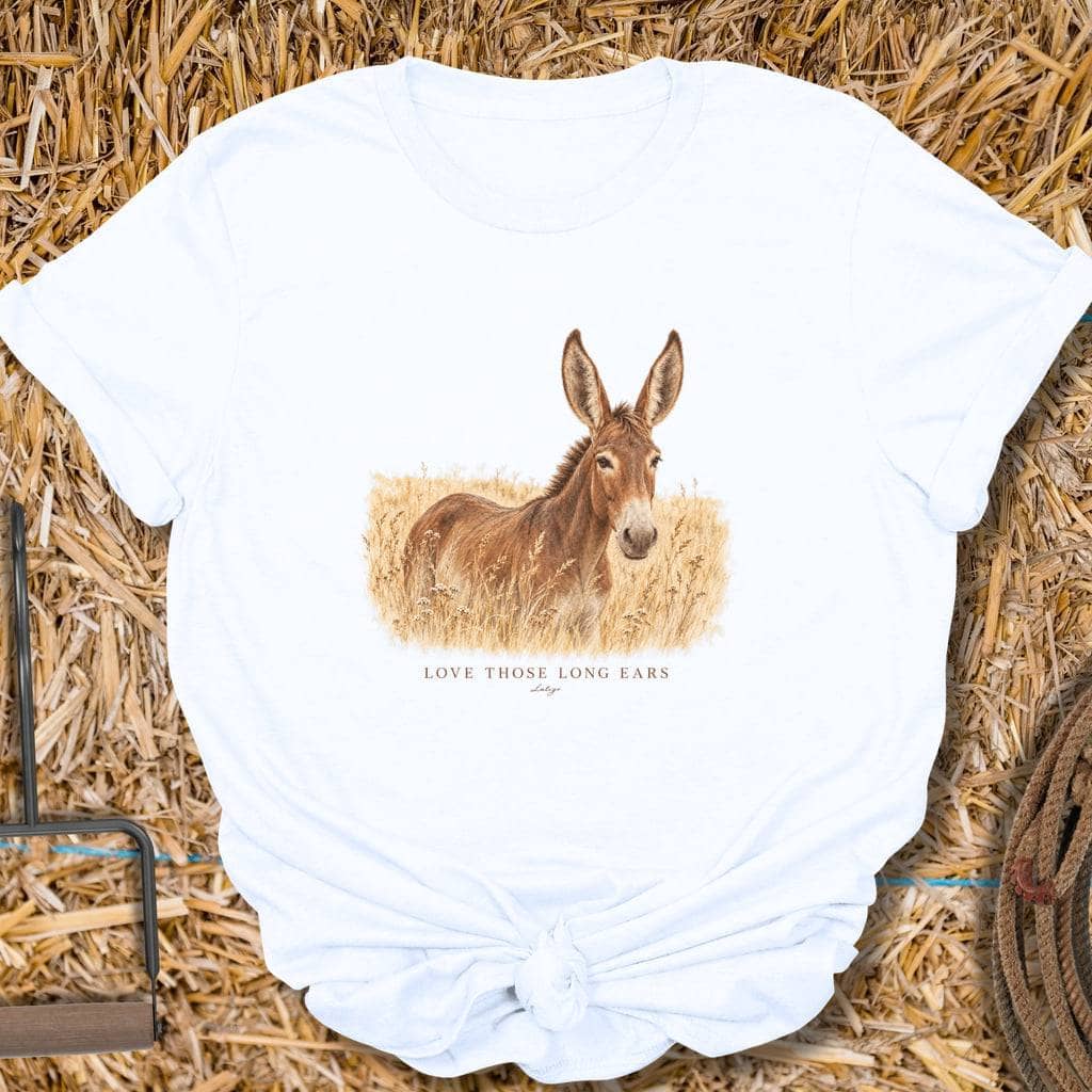 Printify T-Shirt White / S Long Ears Tee