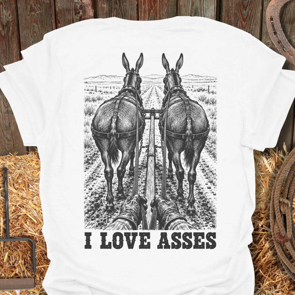 Printify T-Shirt White / S Love Asses Tee