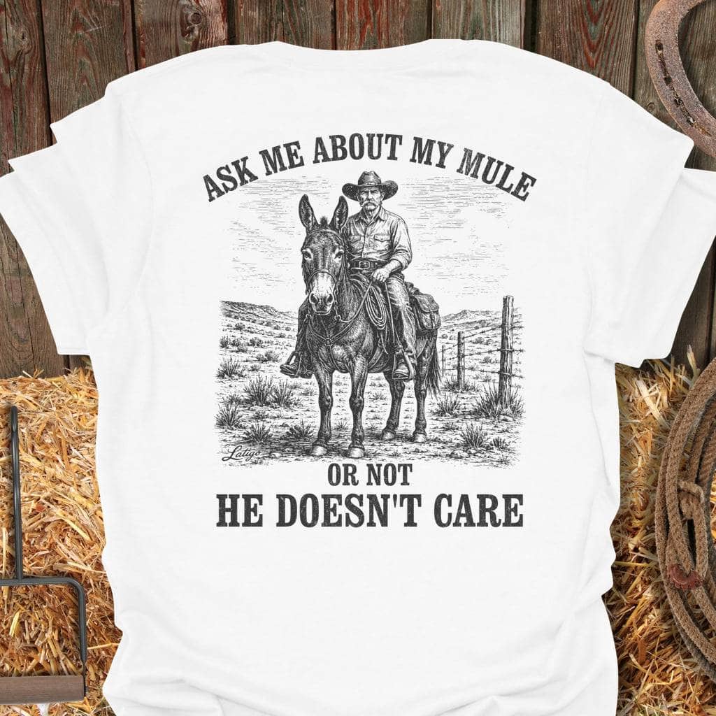 Printify T-Shirt White / S My Mule Tee