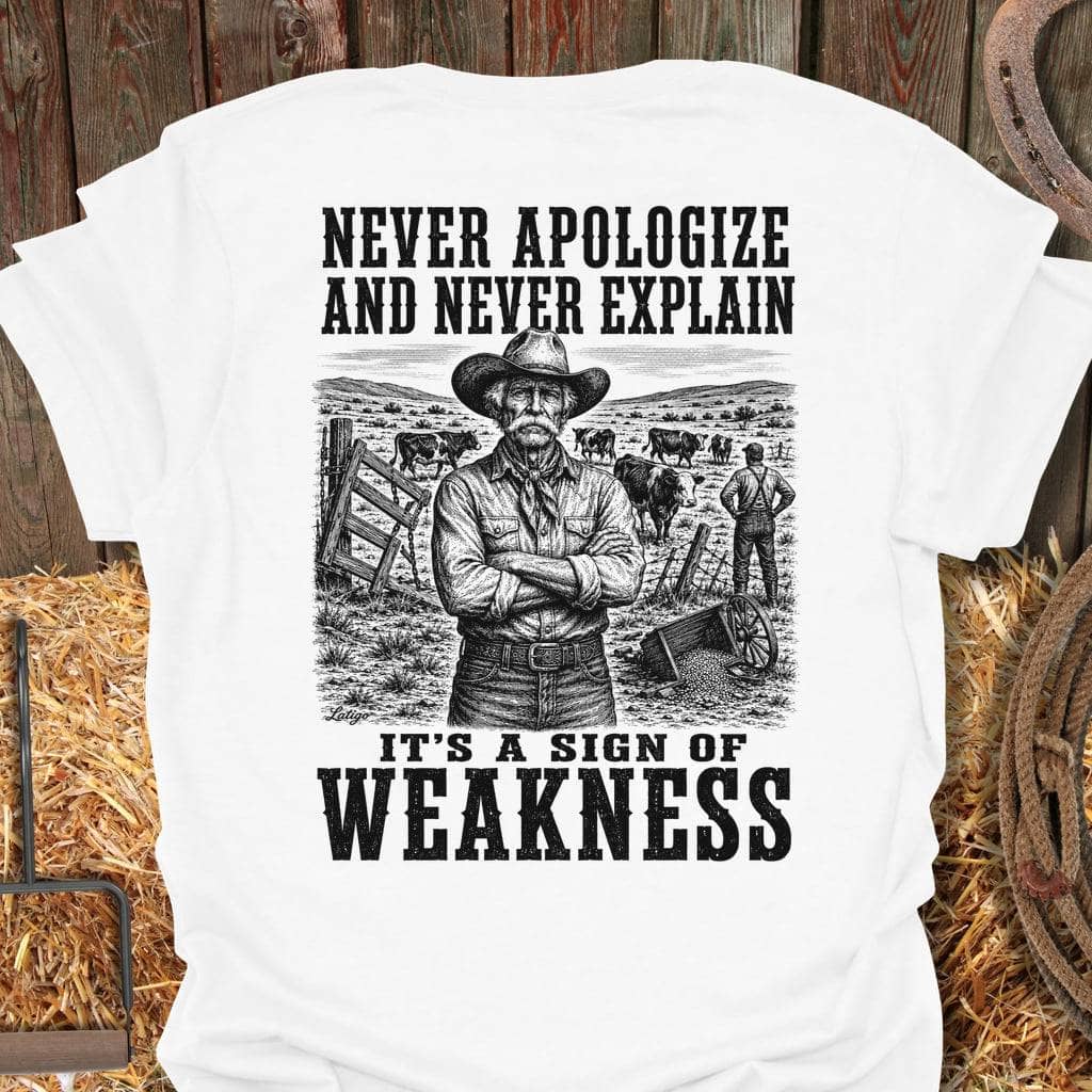 Printify T-Shirt White / S Never Apologize Tee