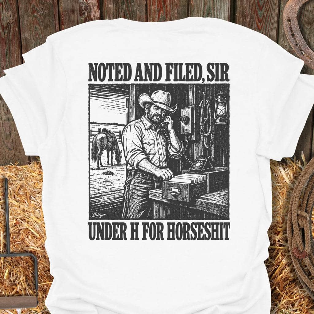 Printify T-Shirt White / S Noted And Filed Tee