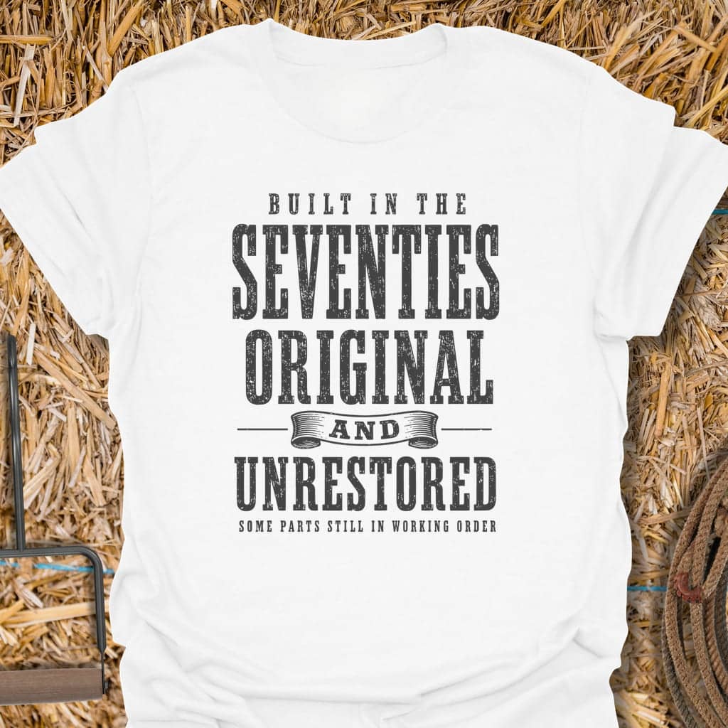 Printify T-Shirt White / S Seventies Tee