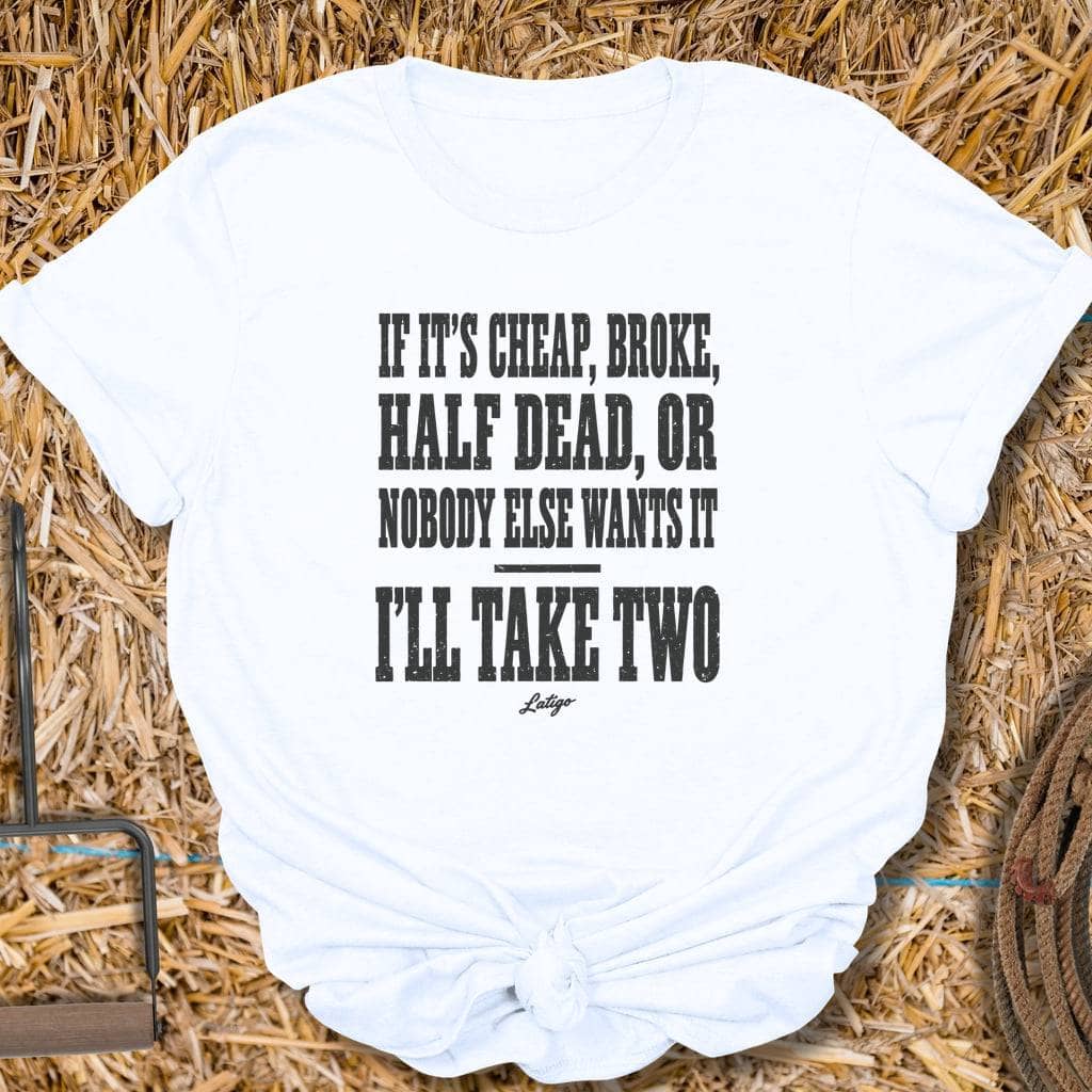 Printify T-Shirt White / S Take Two Tee