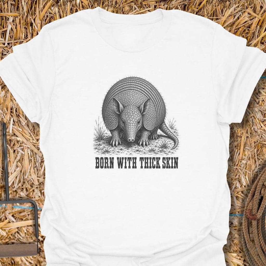 Printify T-Shirt White / S Thick Skin Tee