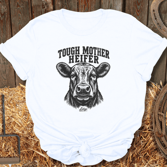Printify T-Shirt White / S Tough Mother Tee