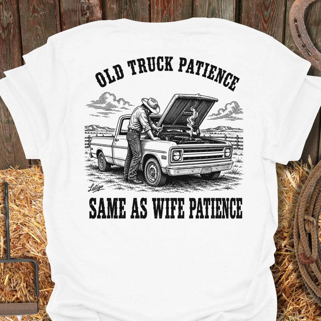 Printify T-Shirt White / S Truck Patience Tee