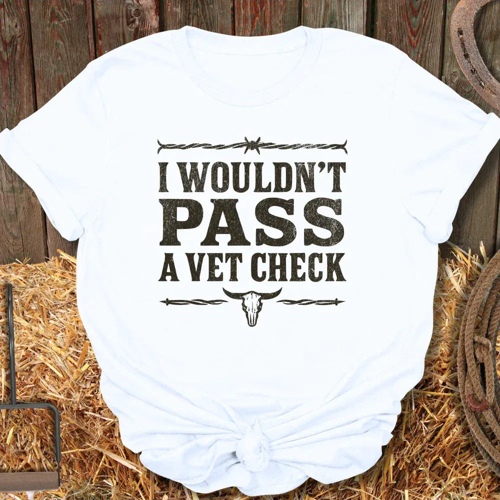 Printify T-Shirt White / S Vet Check Tee