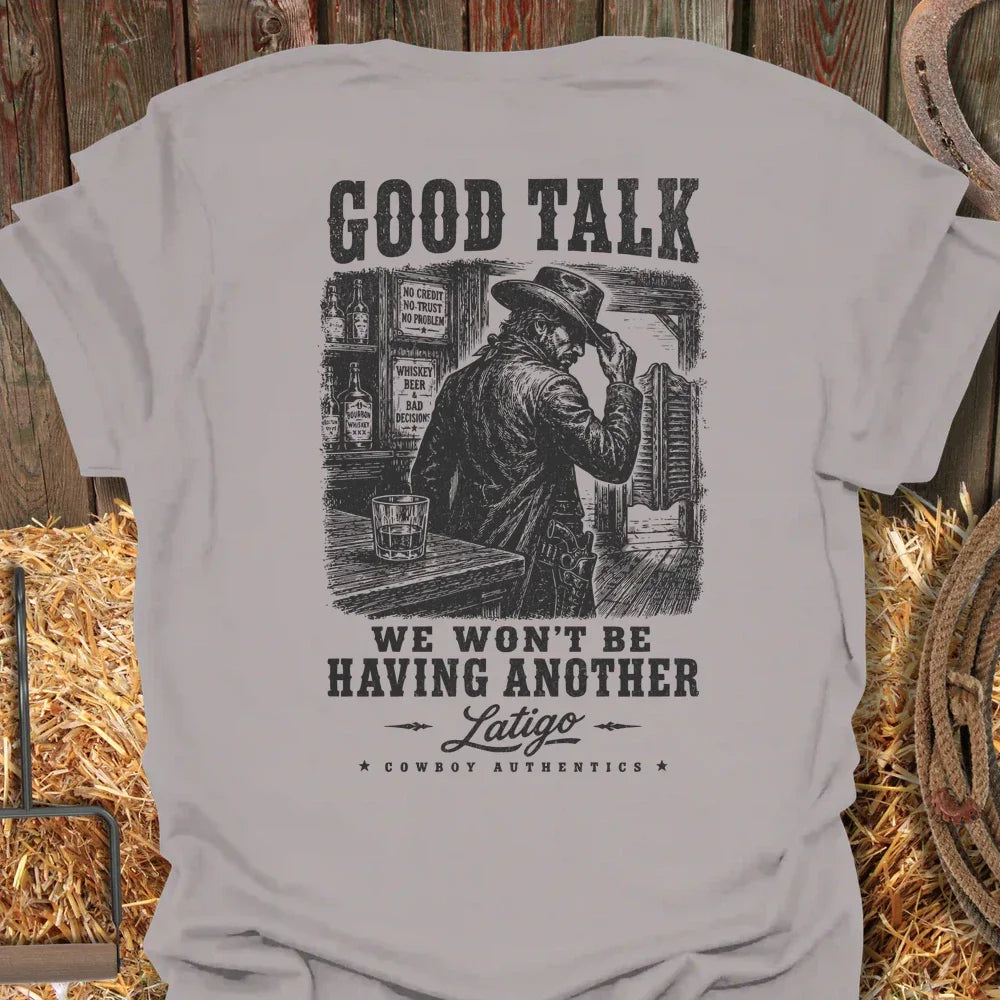 Good Talk Tee - Ice Grey