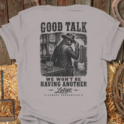 Good Talk Tee - Ice Grey