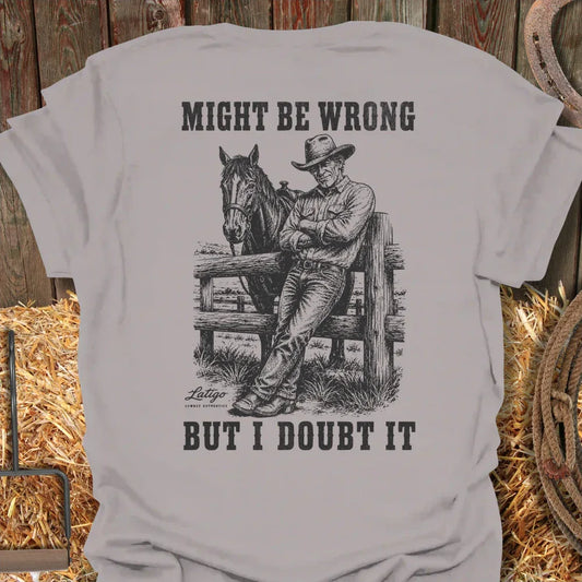 Might Be Wrong Tee - Ice Grey