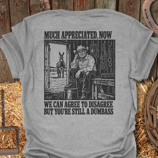 Latigo Cowboy Agree To Disagree Tee T-Shirt Sport Grey / S