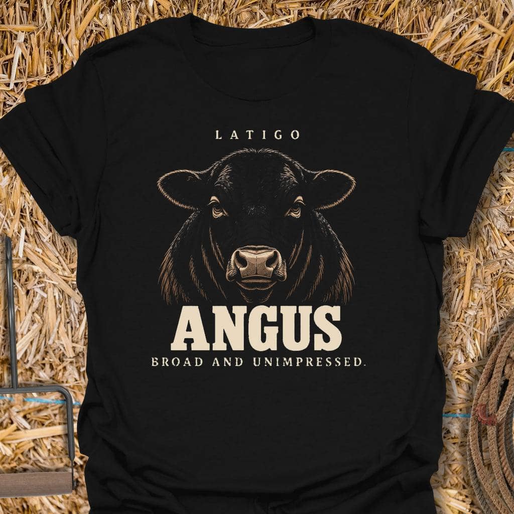 Latigo Cowboy Angus Tee T-Shirt S / Black