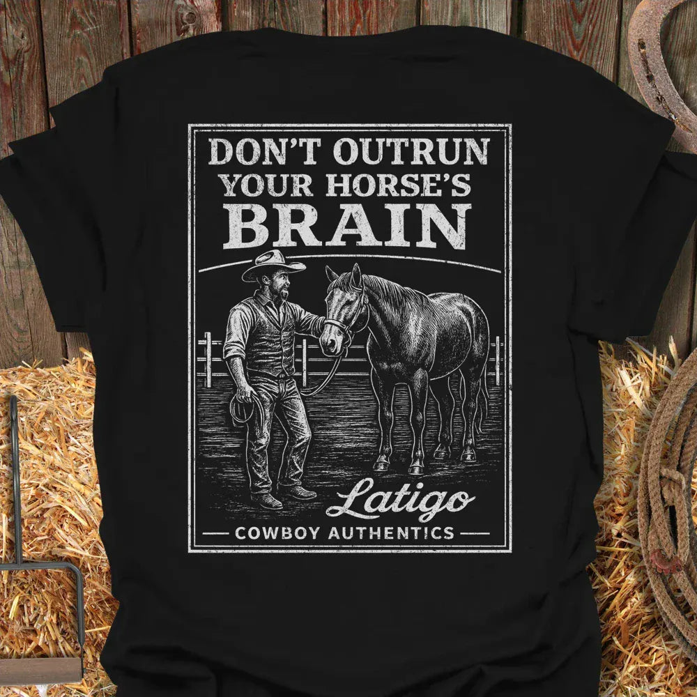 Latigo-Cowboy Authentics Black / S Brain Tee