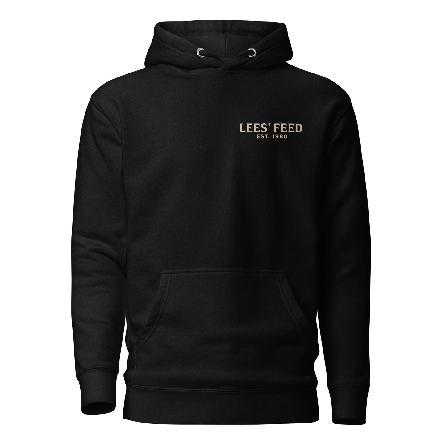 Latigo-Cowboy Authentics Black / S Lees' Feed - The Backbone of America Hoodie