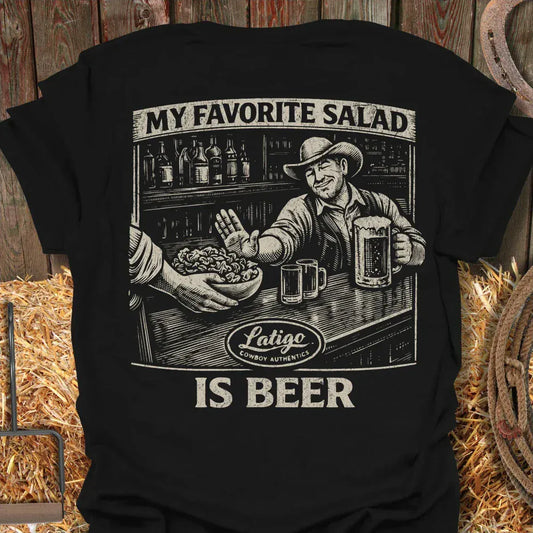 Latigo-Cowboy Authentics Black / S Salad Tee