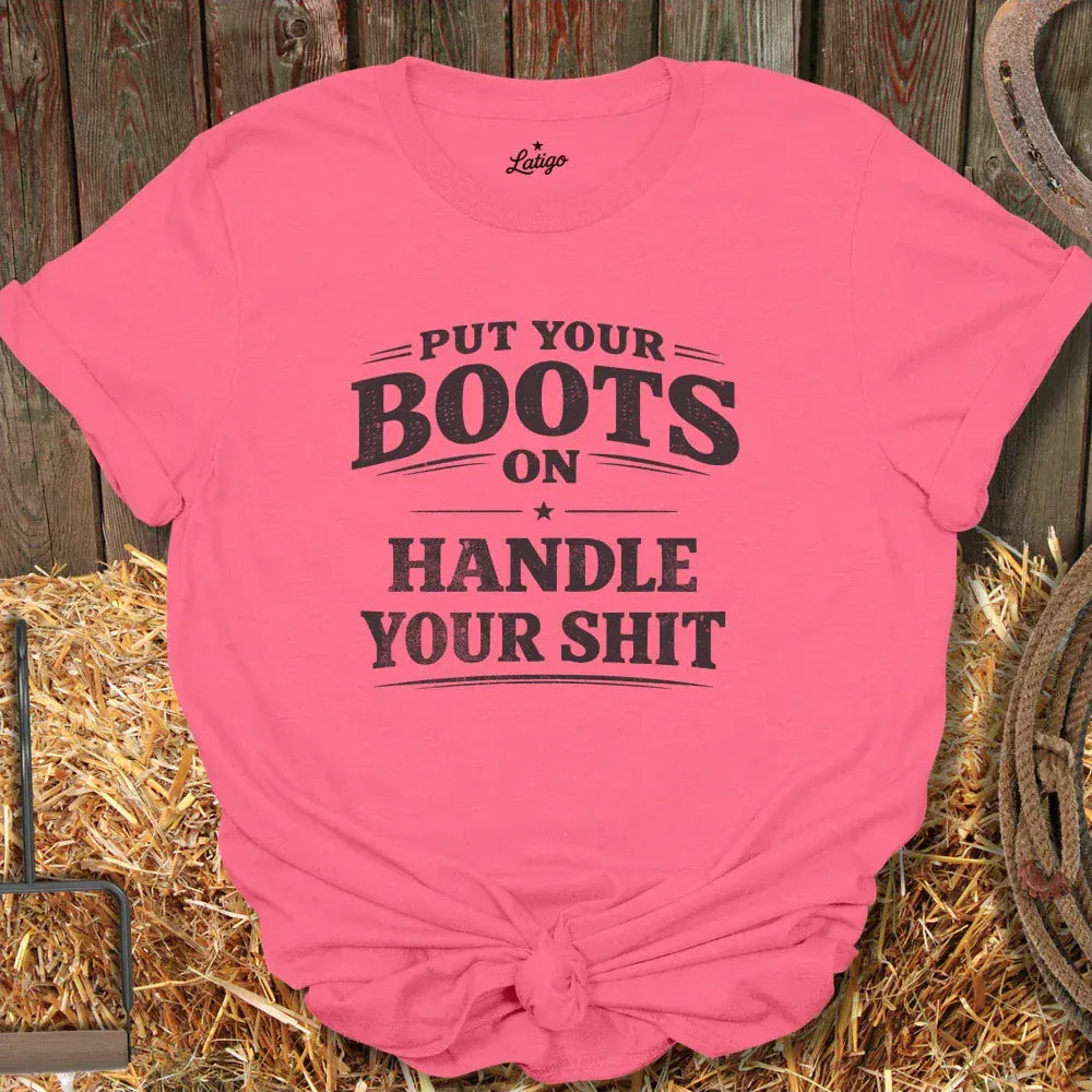 Latigo-Cowboy Authentics Coral Silk / S Handle It Tee