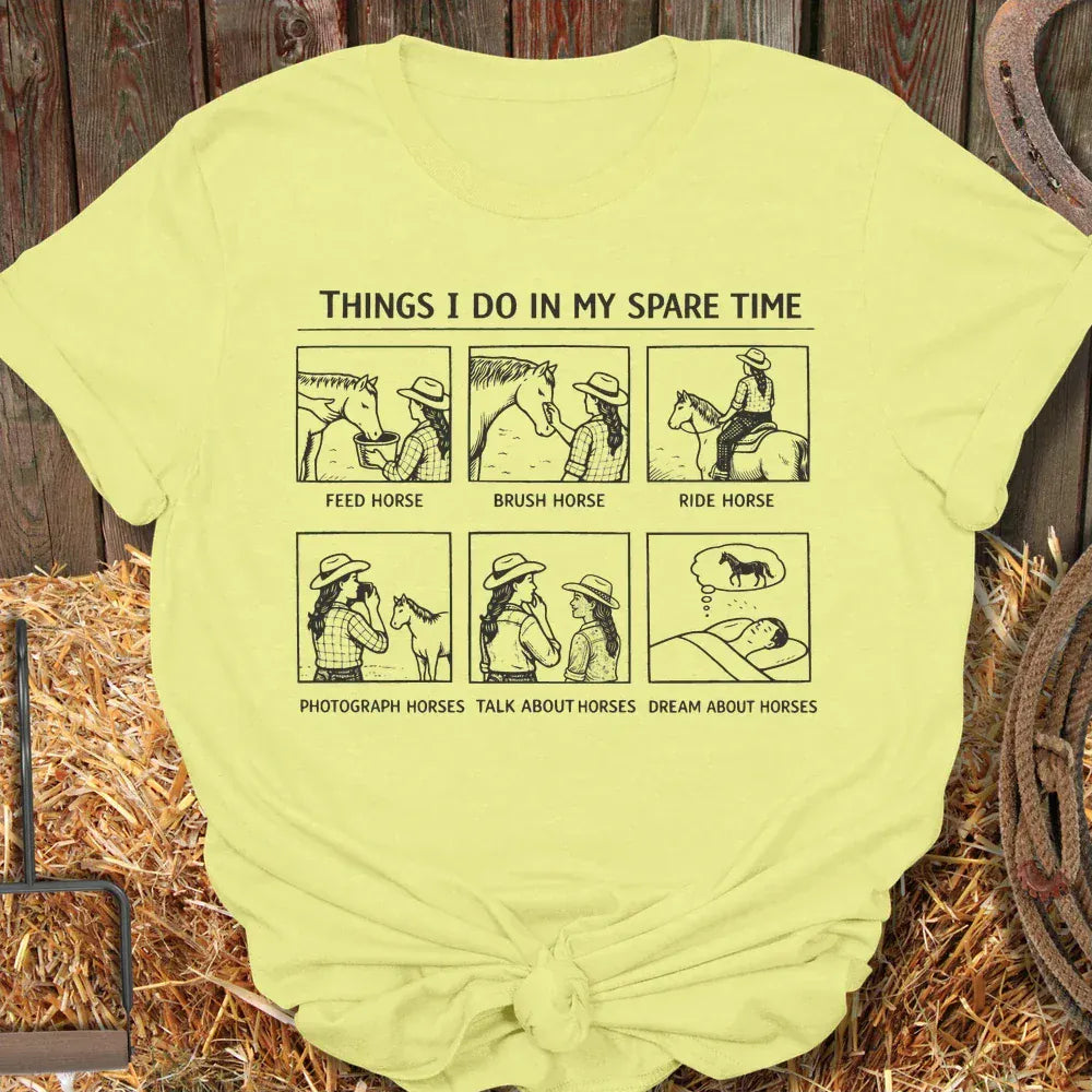 Latigo-Cowboy Authentics Cornsilk / S Spare Time Tee