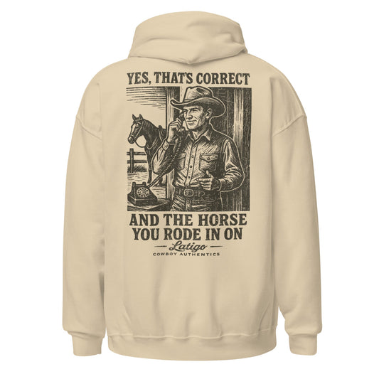 Latigo-Cowboy Authentics Correct Unisex Hoodie