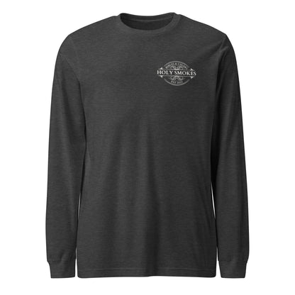 Latigo-Cowboy Authentics Dark Grey Heather / XS District Holy Smokes Long Sleeve Tee