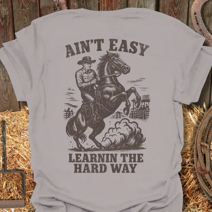 Latigo-Cowboy Authentics Ice Grey / S Ain't Easy Tee