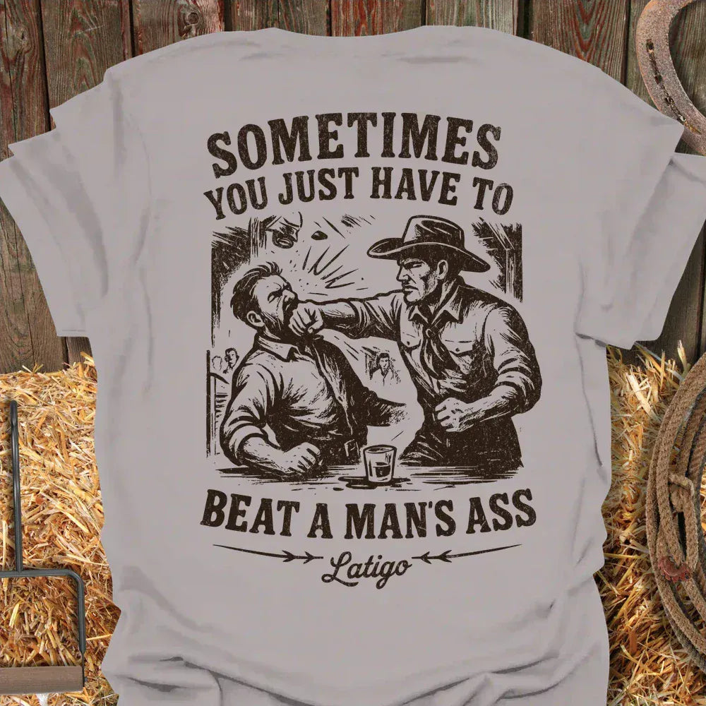 Latigo-Cowboy Authentics Ice Grey / S Beat Tee