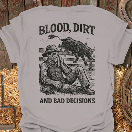 Latigo-Cowboy Authentics Ice Grey / S Blood and Dirt Tee