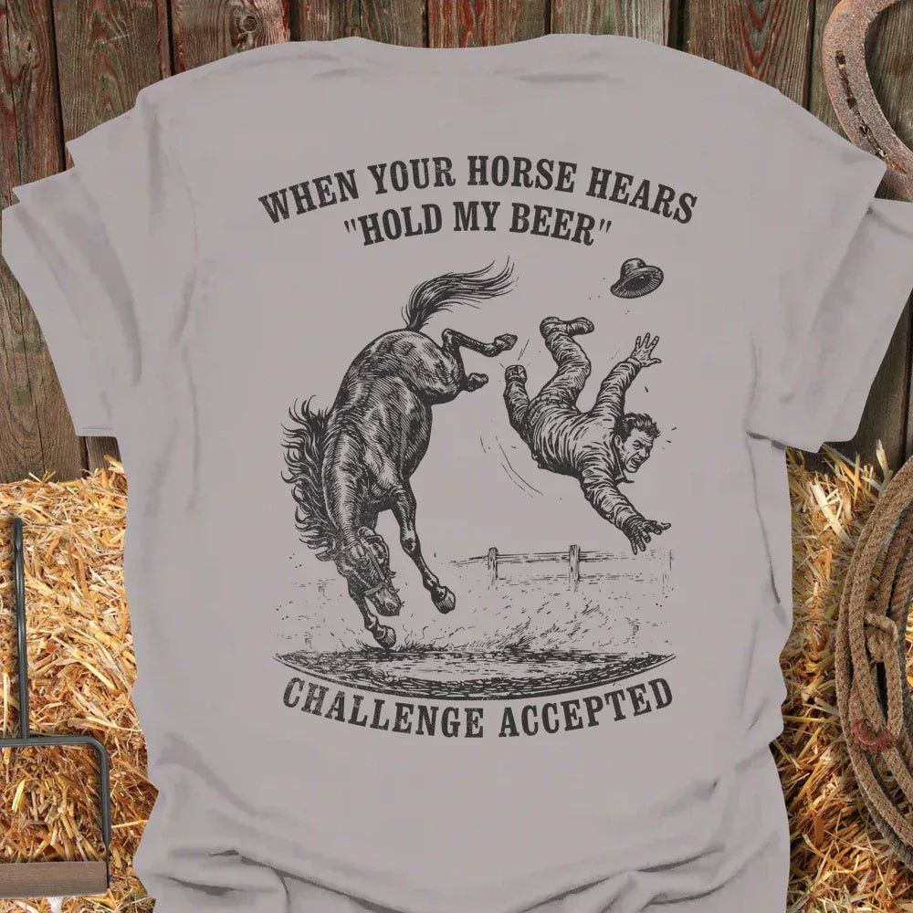 Latigo-Cowboy Authentics Ice Grey / S Challenge Accepted Tee